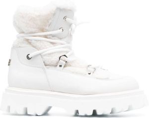 Casadei fleece-lined ankle boots White