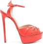 Casadei Flora 140mm patent leather sandals Red - Thumbnail 1