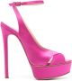 Casadei Flora Jolly 140mm satin sandals Pink - Thumbnail 1