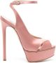 Casadei Flora Jolly 155mm satin sandals Pink - Thumbnail 1