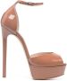 Casadei Flora Tiffany 150mm platform sandals Brown - Thumbnail 1