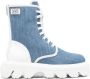 Casadei Generation C denim boots Blue - Thumbnail 1