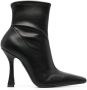 Casadei Geraldine 100mm leather boots Black - Thumbnail 1