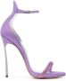 Casadei glitter 130mm heeled sandals Purple - Thumbnail 1