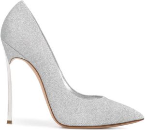 Casadei glittered pumps Silver