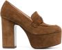 Casadei Isa 111mm suede pumps Brown - Thumbnail 1