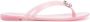 Casadei Jelly crystal-embellished flip flops Pink - Thumbnail 1