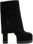 Casadei knee-length suede boots Black - Thumbnail 1