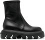 Casadei leather chunky rubber sole Black - Thumbnail 1