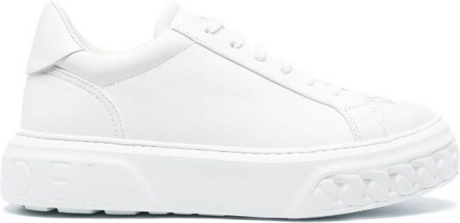 Casadei logo-patch low-top sneakers White