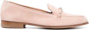 Casadei logo-plaque 20mm loafers Pink
