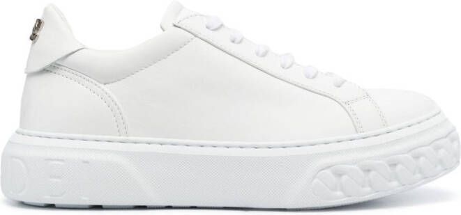 Casadei low-top leather sneakers White