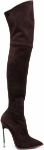 Casadei Maxi Blade thigh-length boots Brown