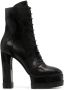 Casadei Nancy 120mm lace-up ankle boots Black - Thumbnail 1