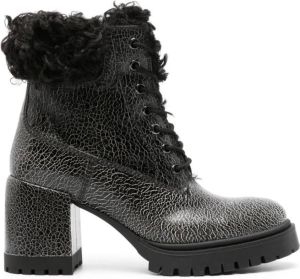 Casadei Nancy Alpi 90mm textured-finish boots Black
