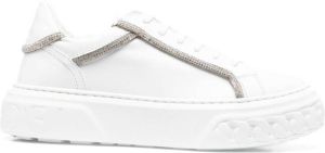 Casadei Off Road crystal-detail low-top sneakers White