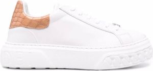 Casadei Off road Lacroc leather sneakers White