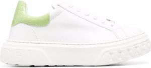 Casadei Off road Lacroc leather sneakers White