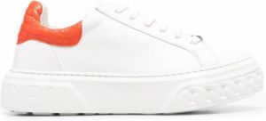 Casadei Off road Lacroc leather sneakers White