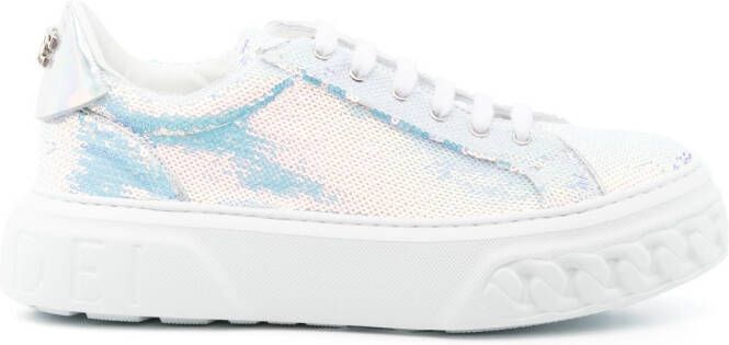 Casadei Off Road sequin-detail low-top sneakers White