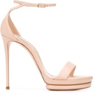 Casadei open toe 125mm heels sandals Neutrals
