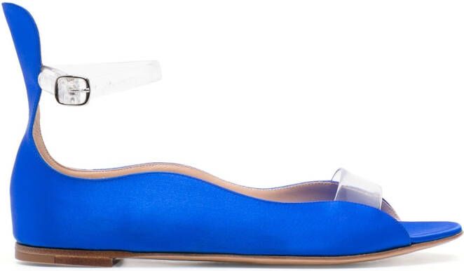 Casadei open-toe flat sandals Blue