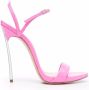 Casadei open-toe leather sandals Pink - Thumbnail 1