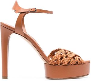 Casadei Ophelia Versilia platform sandals Brown
