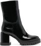 Casadei patent-leather ankle boots Black - Thumbnail 1