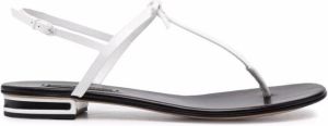 Casadei Penny slingback sandals White