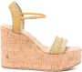 Casadei platform woven sandals Brown - Thumbnail 1