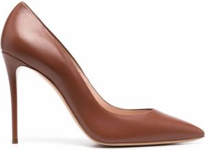 Casadei pointed leather pumps Brown