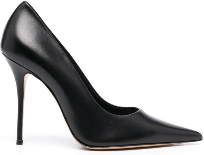 Casadei pointed-toe 110mm leather pumps Black