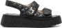 Casadei quilted flat sandals Black - Thumbnail 1