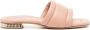 Casadei quilted nappa-leather slides Pink - Thumbnail 1