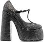 Casadei rhinestone-embellished 160mm heel pumps Black - Thumbnail 1