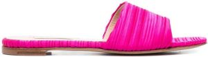 Casadei ruched 20mm mules Pink