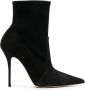 Casadei Scarlet 105mm leather boots Black - Thumbnail 1