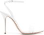 Casadei Scarlet Tiffany 100mm leather sandals White - Thumbnail 1