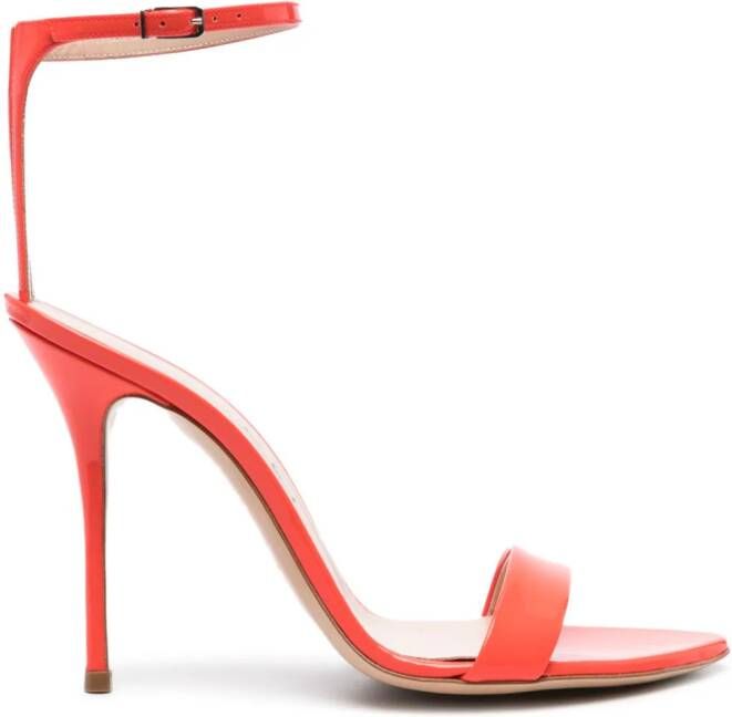 Casadei Scarlet Tiffany 100mm patent sandals Red