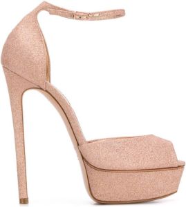 Casadei sparkle sandals Pink