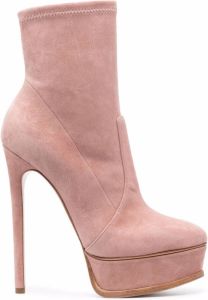 Casadei stiletto-heel platform ankle boots Pink