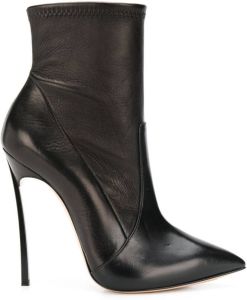 Casadei stiletto heel pointed toe boots Black