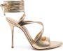 Casadei strappy 110mm leather sandals Gold - Thumbnail 1