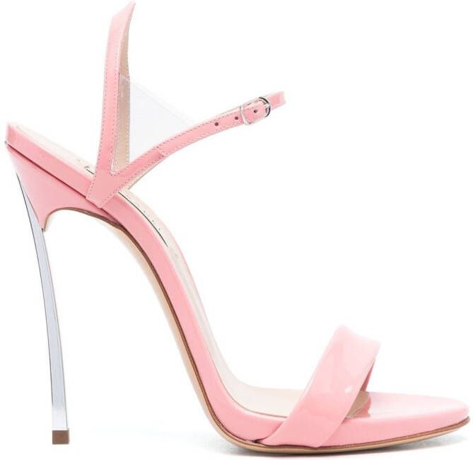 Casadei strappy 140mm leather sandals Pink