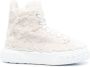 Casadei textured high-neck sneakers White - Thumbnail 1
