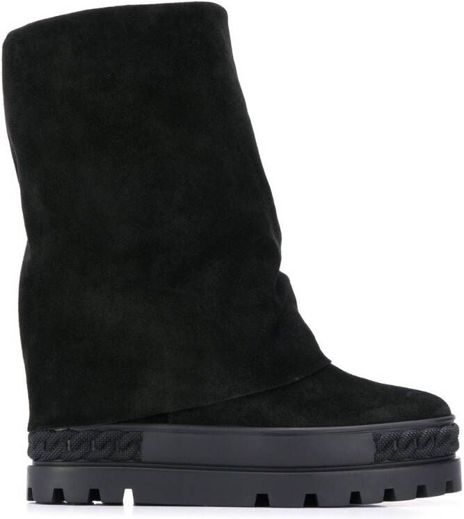Casadei wide ankle boots Black