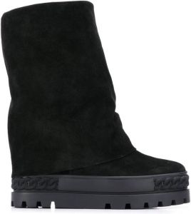 Casadei wide ankle boots Black