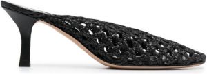 Casadei woven-design mules Black