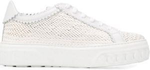 Casadei woven low-top trainers White